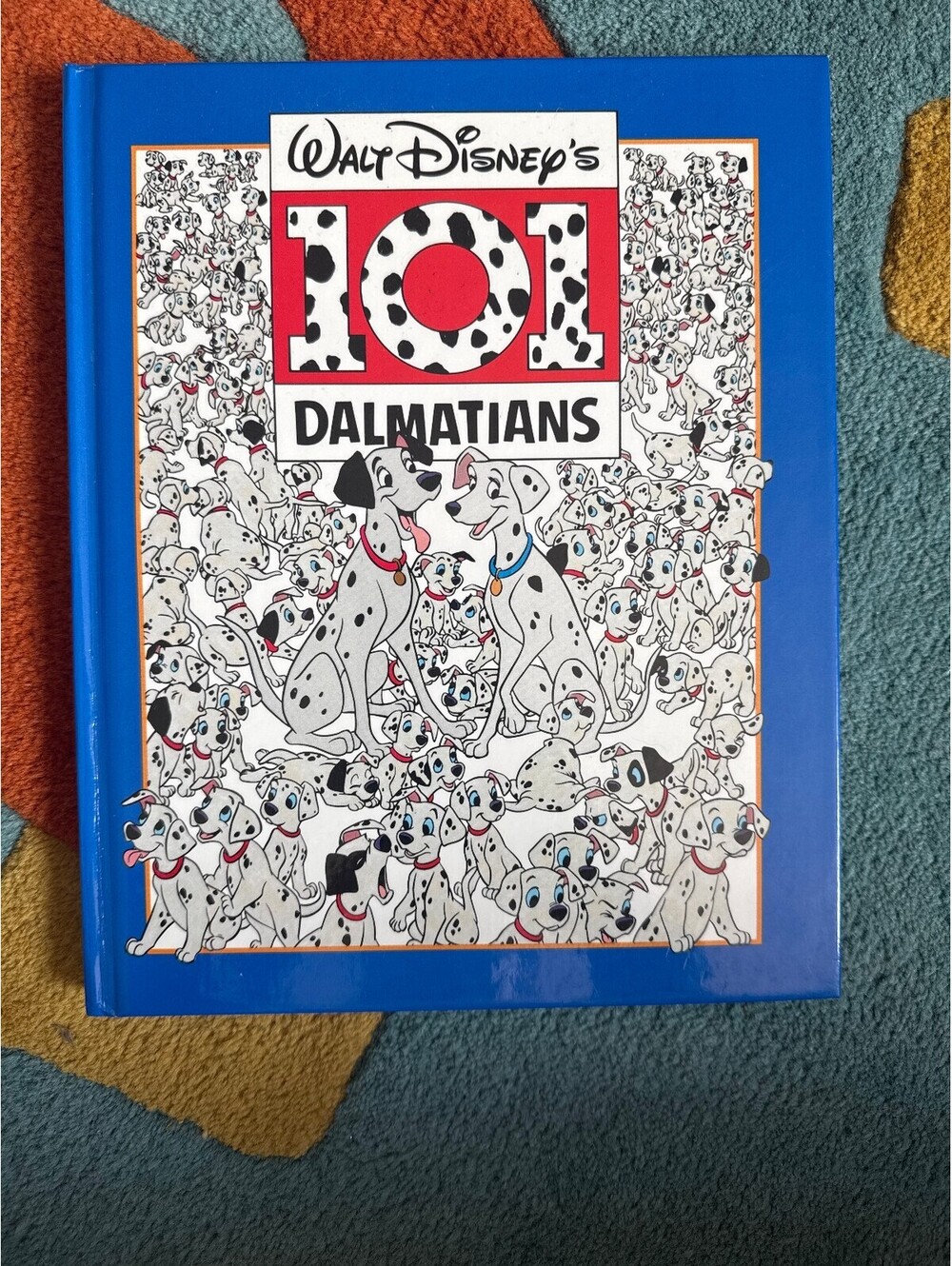 Vintage Walt Disney 101 Dalmatians Hardcover Book 1991 Disney Press 1st Printing